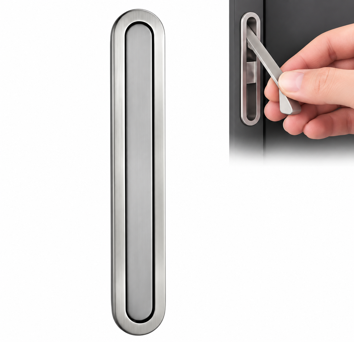 Pull handle for Pocket door