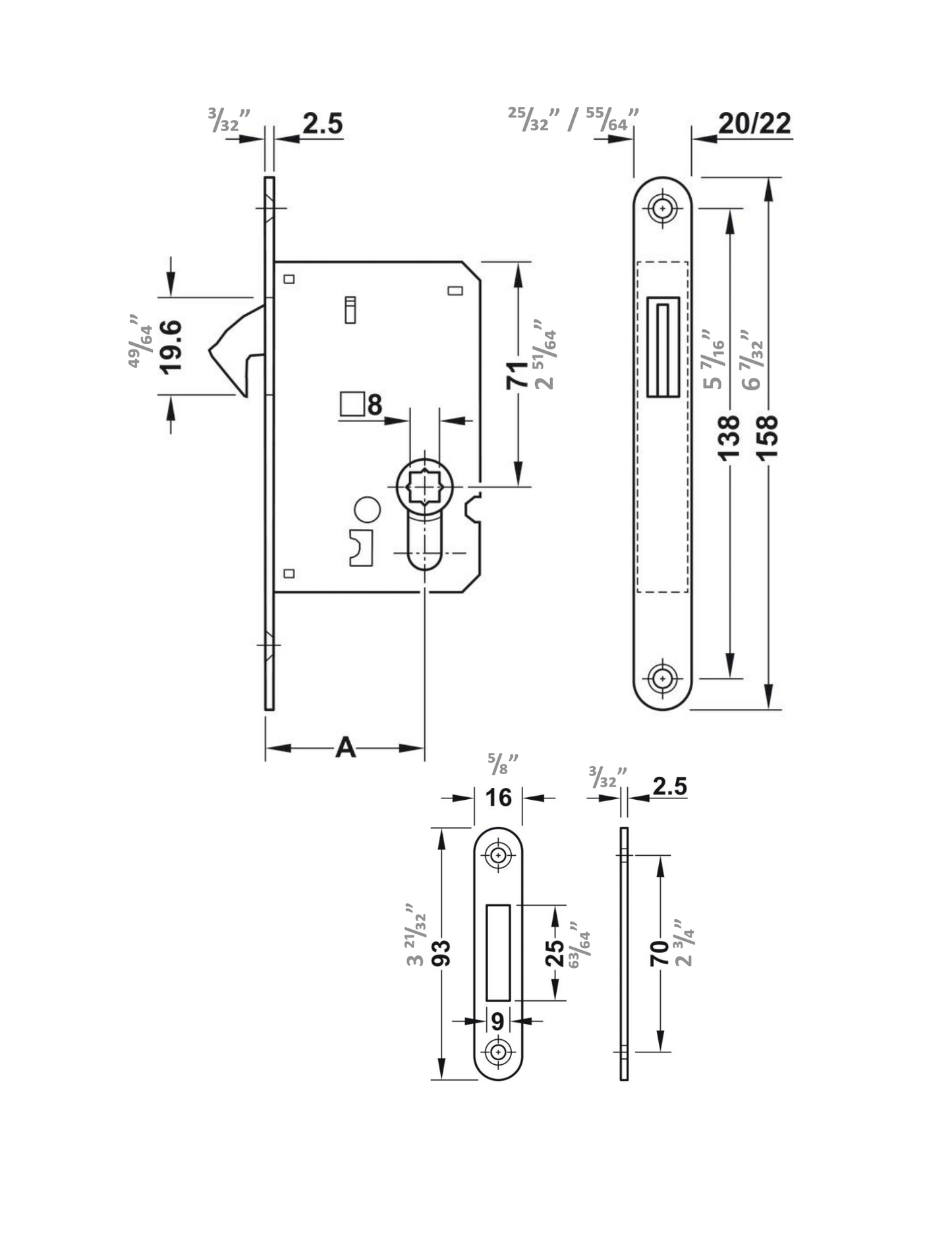 Pocket Door Lock Measurements at Joseph Sabala blog