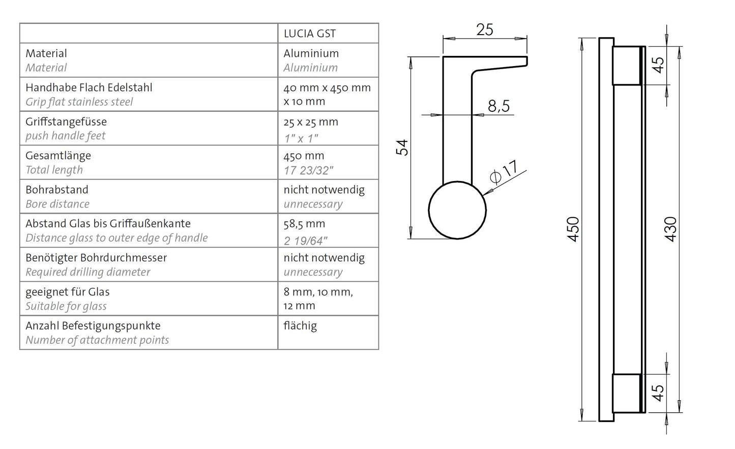 GRIP ROD LUCIA GST