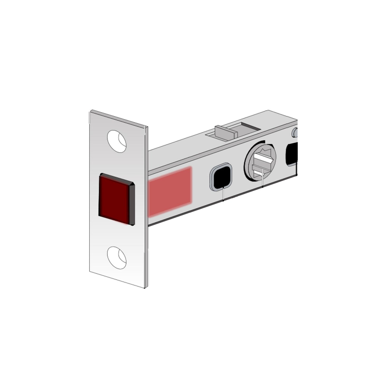 Magnetic tubular latch