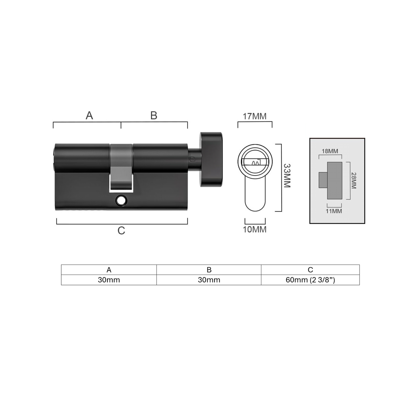 Key Cylinder | Euro Profile