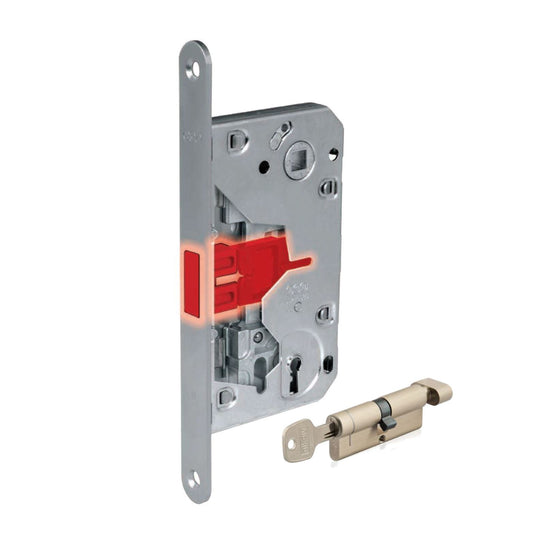 Magnetic mortise Latch - EURO Key Cylinder